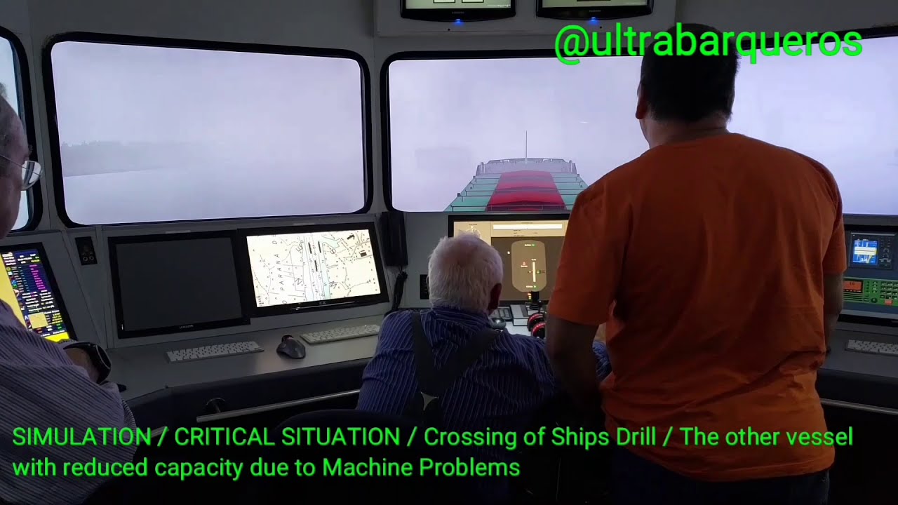 SIMULATION/ CROSSING OF TWO SHIPS/ 