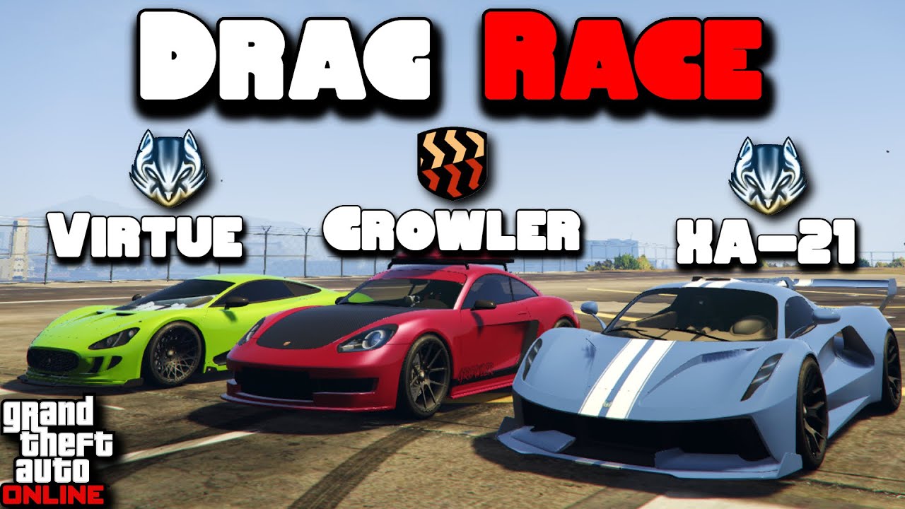 GTA 5 DRAG RACE - Ocelot Virtue VS Pfister Growler VS Ocelot XA-21 ft. @HarmNone & @twingo.mp4