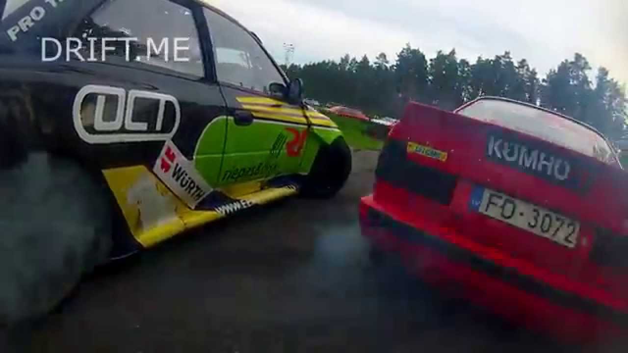 SUBARU in drift, Edmunds Erglis : Training : 06.07.2014 @ BKSB, Riga, Latvia