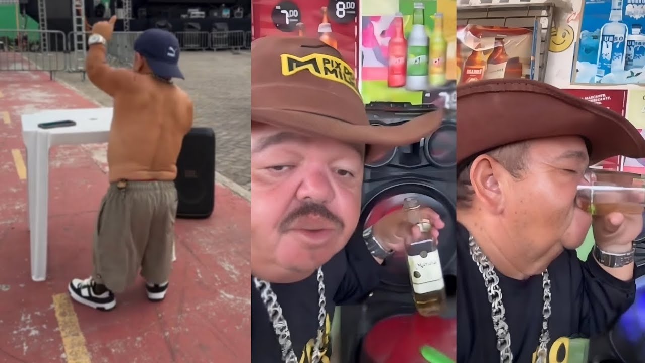 LEONCIO FLAGRA PILILIU BEBENDO ESCONDIDO NOVAMENTE 😭