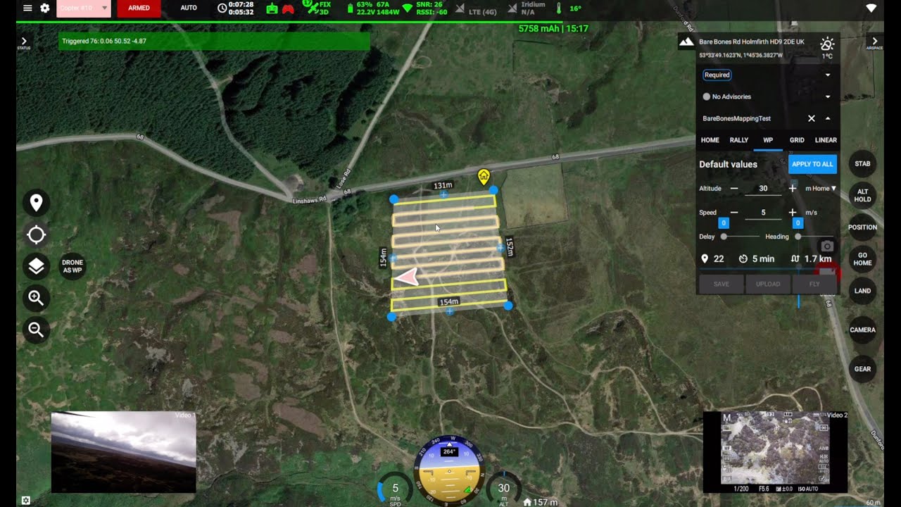 SmartAP GCS and Clogworks DMhX: Mapping Mission