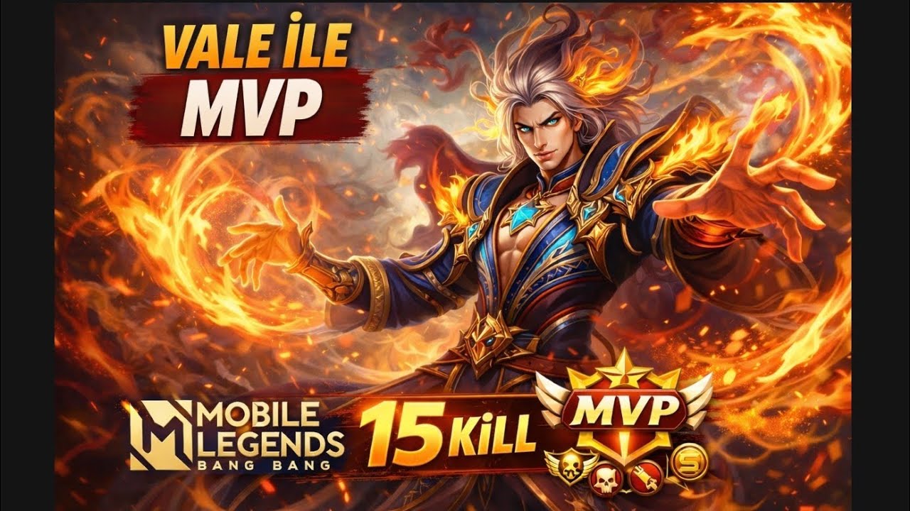 VALE İLE MVP! 🌪️🔥 #1 | 15 KILL TEK MAÇTA! | Ranked MLBB