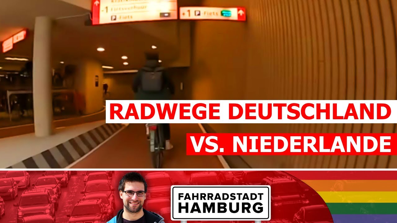 Radwege Deutschland vs. Niederlande | Fahrrad Dashcam Hamburg
