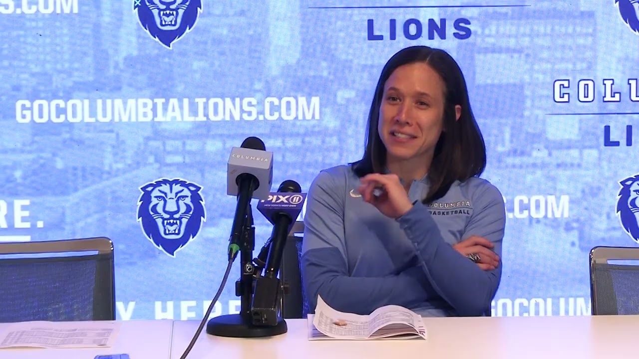 Postgame: WBK | Coach Megan Griffith and Perri Page after Harvard