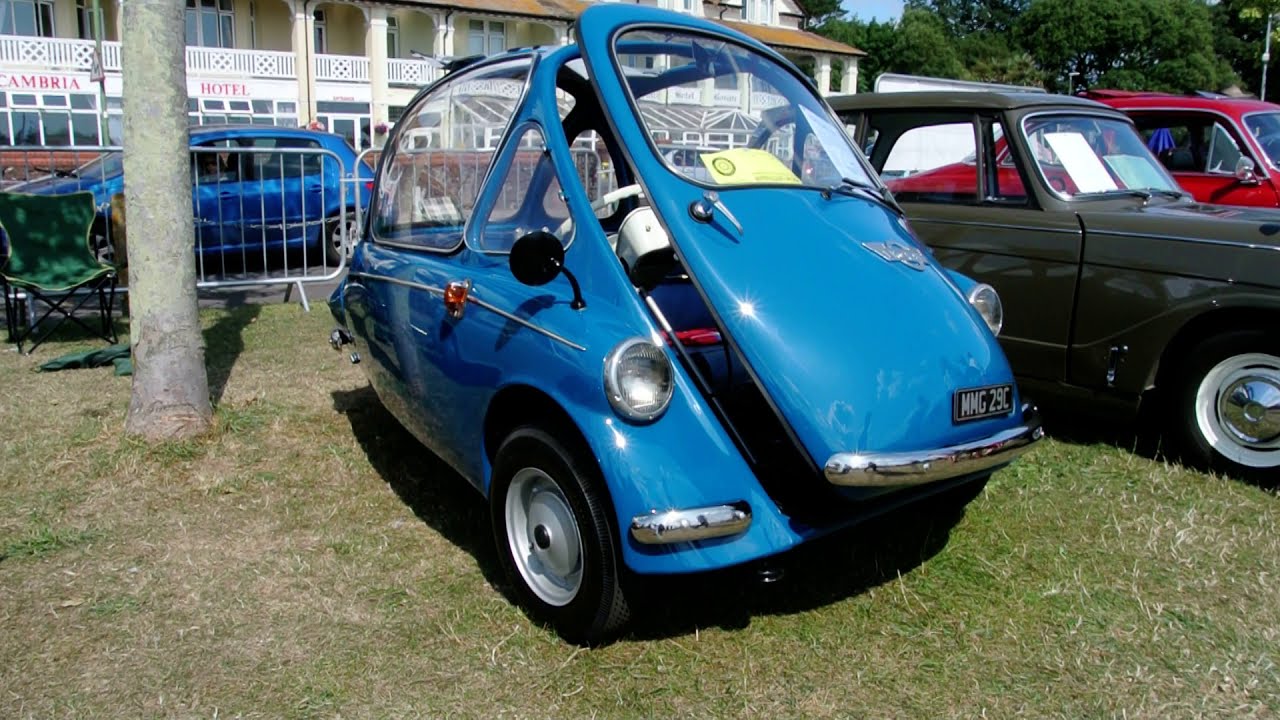 A 1965 Trojan 200 parked up on display