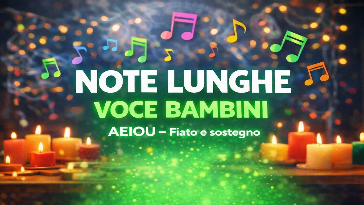 Note lunghe &ndash; Voce dei bambini | Esercizi di canto per fiato e intonazione | #80