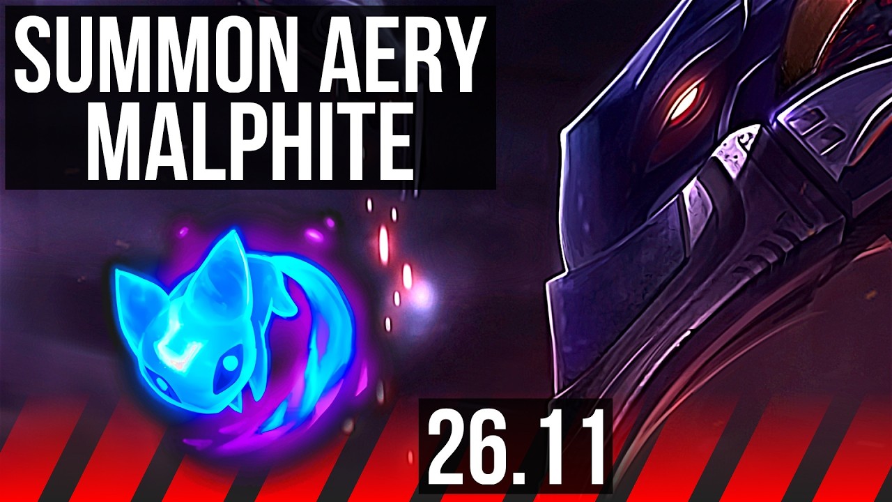 MALPHITE vs AATROX (TOP) | Summon Aery, Good KDA: 11/1/1 | KR Master | 26.11