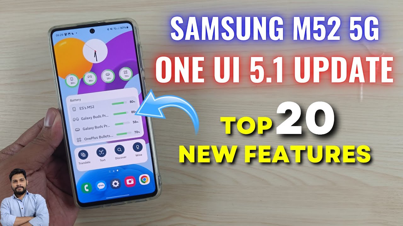 Samsung M52 5G : One UI 5.1 Update Top 20 New Features