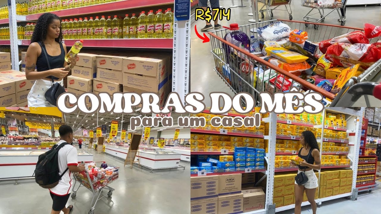 vlog no mercado | compras do mês para um casal, guardando as compras, tudo que compramos no mercado