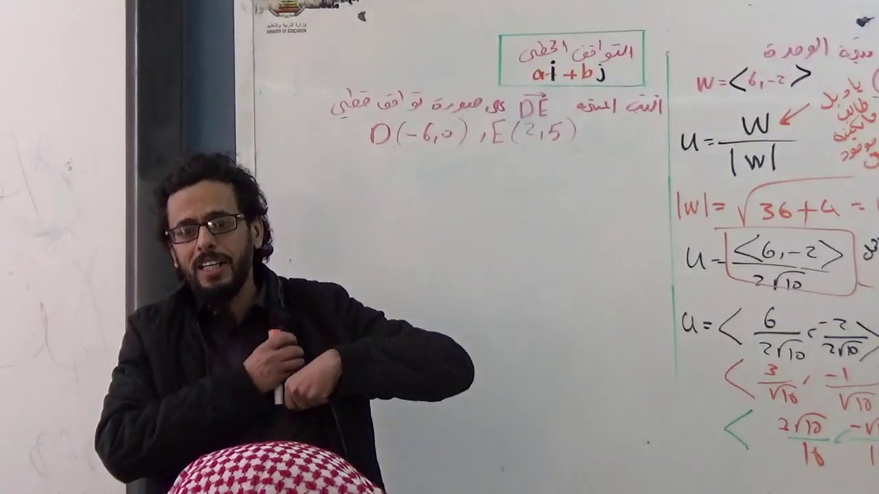 العمليات على المتجهات ومتجة الوحدة 1441 والتوافق الخطي