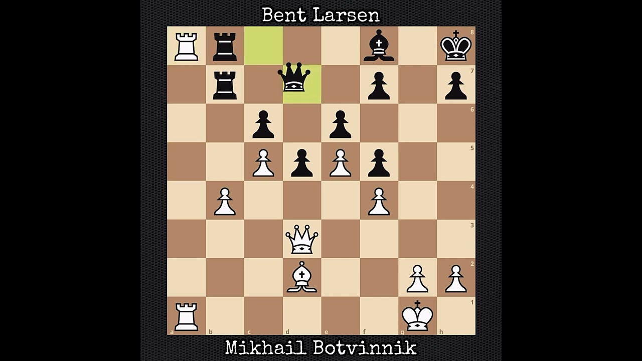 Mikhail Botvinnik vs Bent Larsen | Leiden, Netherlands (1970)