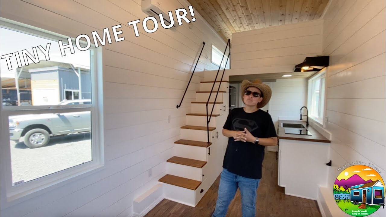 30' x 8' Tiny Home with bedroom downstairs