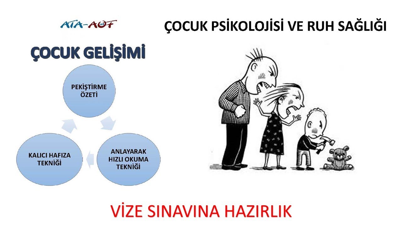 Çocuk Psikolojisi ve Ruh Sağlığı (1-7 Ünite Vize Sınavına Hazırlık)