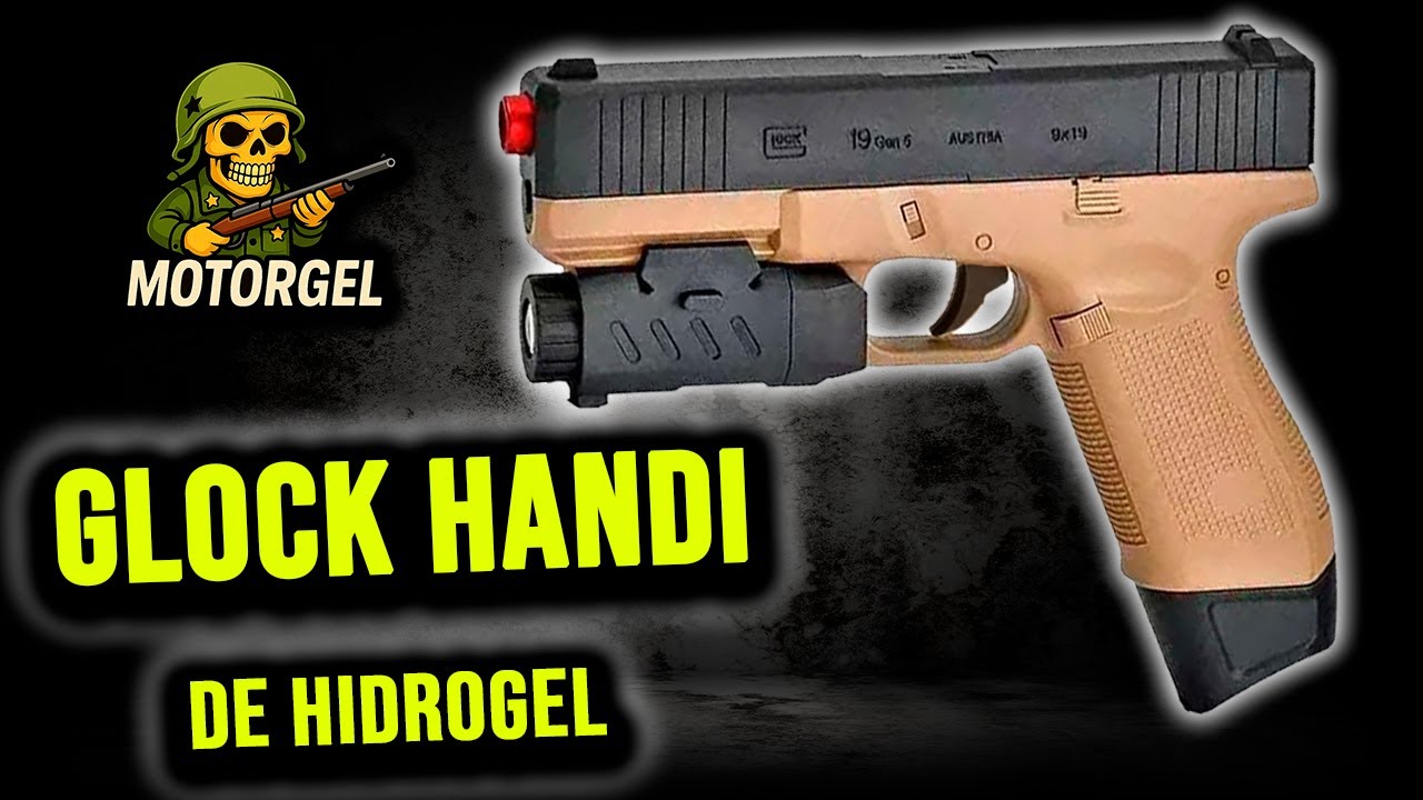 Glock Handi de Hidrogel - (Review, unboxing  Gel blasters)