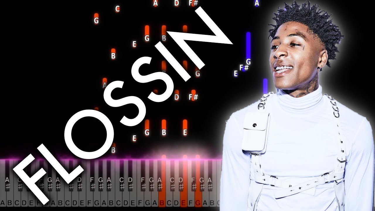 NBA Youngboy & Internet Money - Flossin PIANO TUTORIAL | Instrumental | Sheet Music | Karaoke