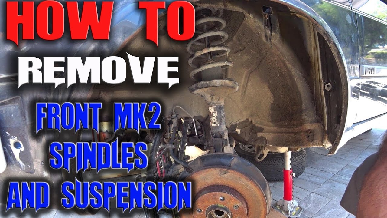 How to remove mk2 golf jetta gti front spindles and suspension Season 5 EP21
