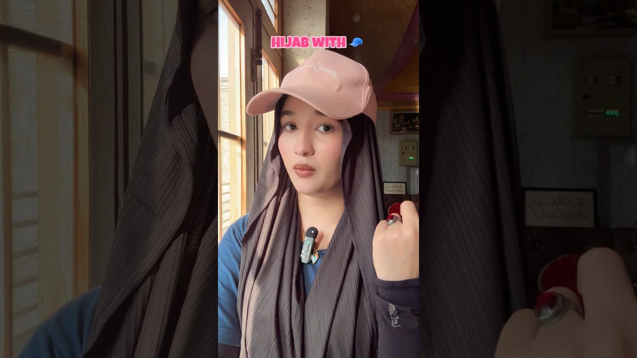 Hijab with cap 🧢 |#youtubeshorts #hijab #tutorial #modesty