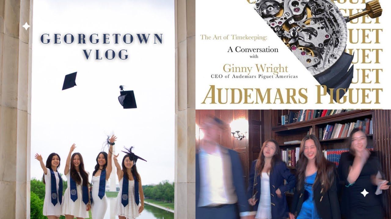 GEORGETOWN END OF YEAR VLOG || Audemars Piguet, Senior Send Off, Early Grad Photos (Ft. Chris Evans)