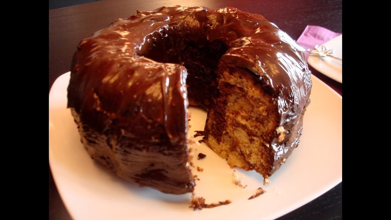 Bizcocho marmolado con chocolate (sin lactosa) / Marbled Cake with Chocolate (lactose-free)