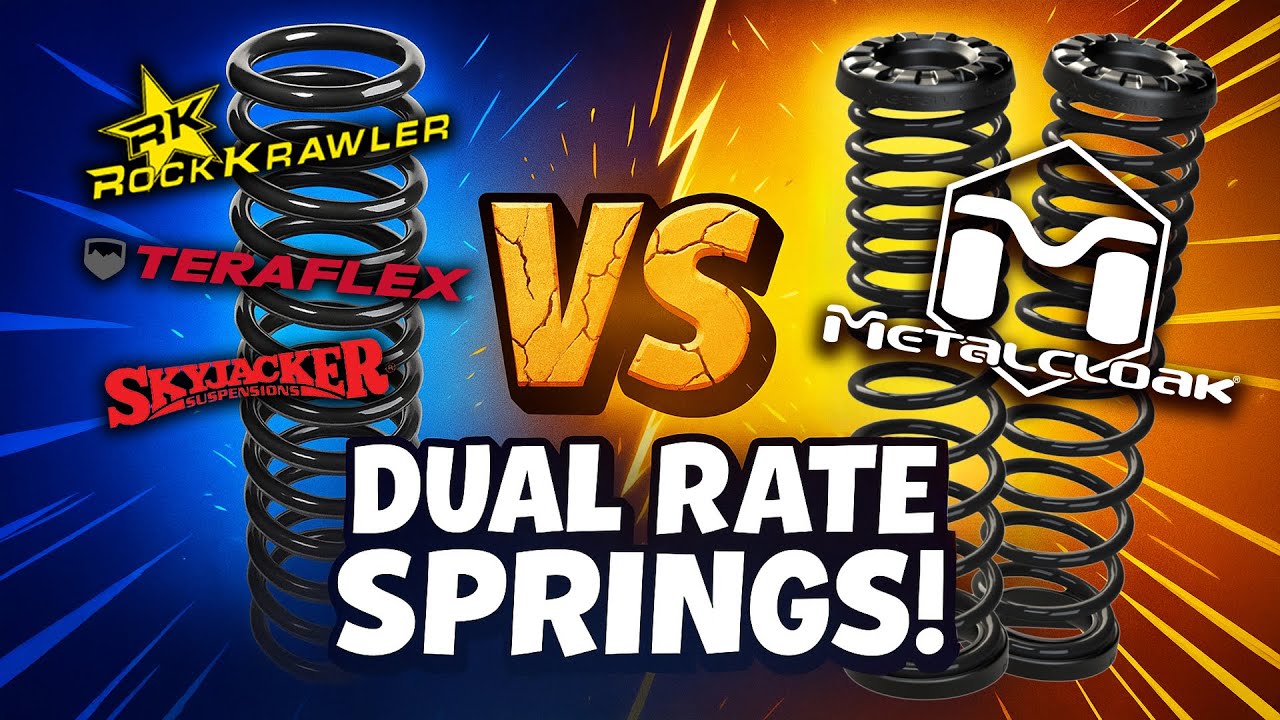 Катушки MetalCloak True Dual Rate против Rock Krawler, Teraflex и Skyjacker | Качество езды, гибк...