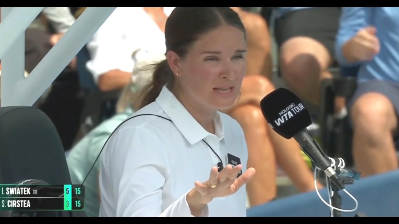 TENNIS CHAOS! ŚWIĄTEK VS CÎRSTEA ERUPTS IN CONTROVERSY: UMPIRE WARNS TO STOP CUSSING | CINCINNATI