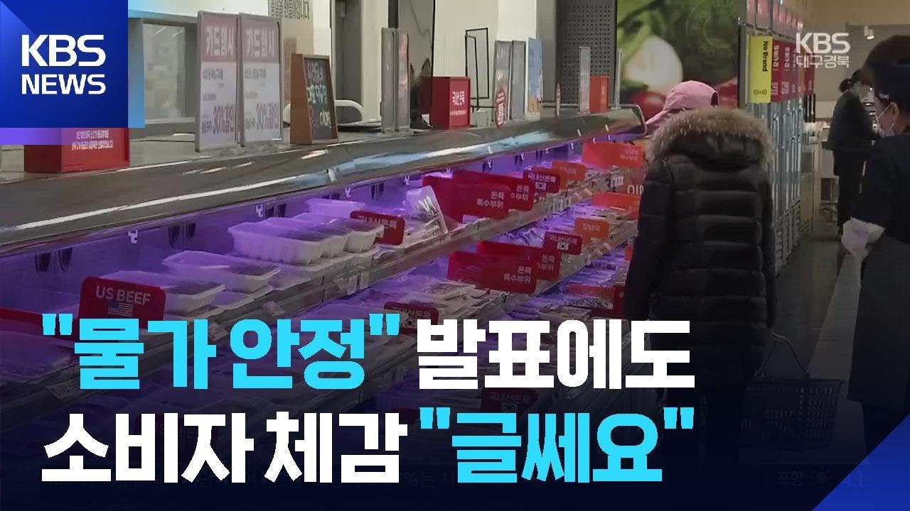 &lsquo;물가 안정&rsquo; 발표에도 &ldquo;장보기 겁나&rdquo;&hellip;고환율에 부담&uarr; / KBS  2026.01.08.