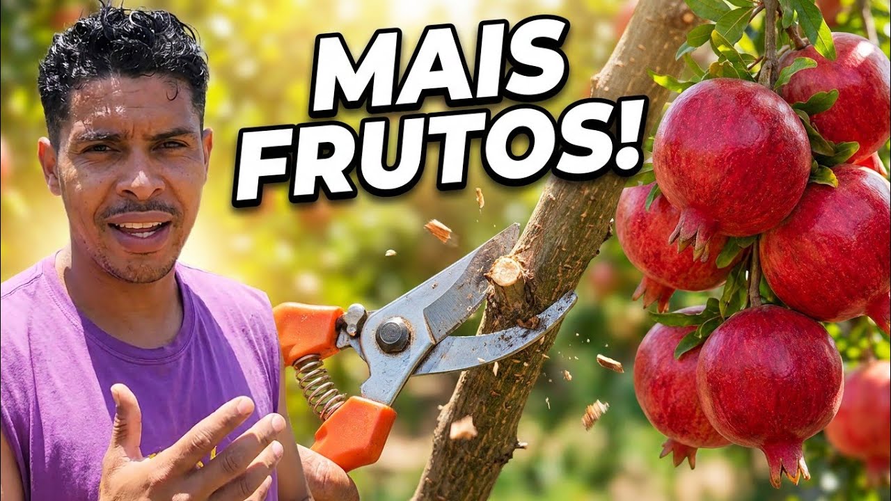 Como podar Romã para dar frutos 
