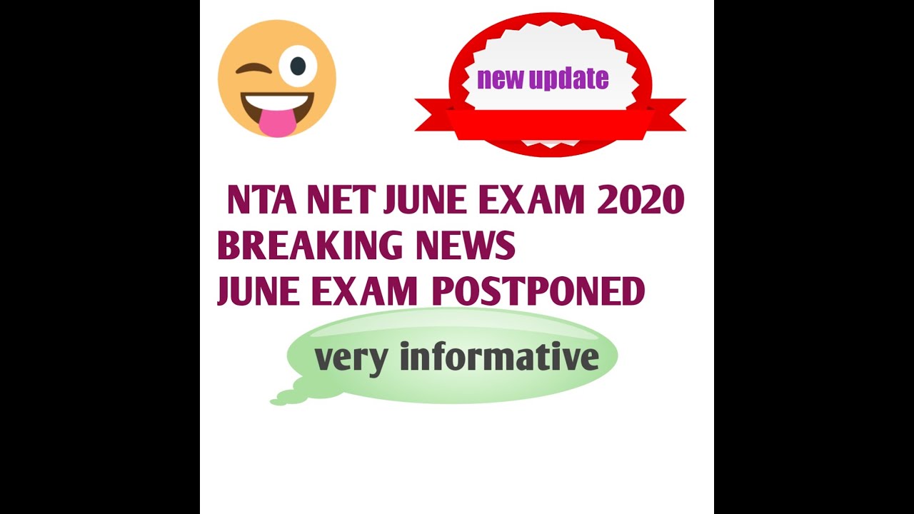NTA NET Breaking news of JUNE EXAMS 2020/june 2020 exam pospone/notes of net commerce