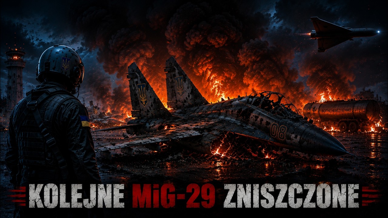 Ukraińcy tracą kolejne MiG-29. Rosjanie ostro strzelają nad Połtawą