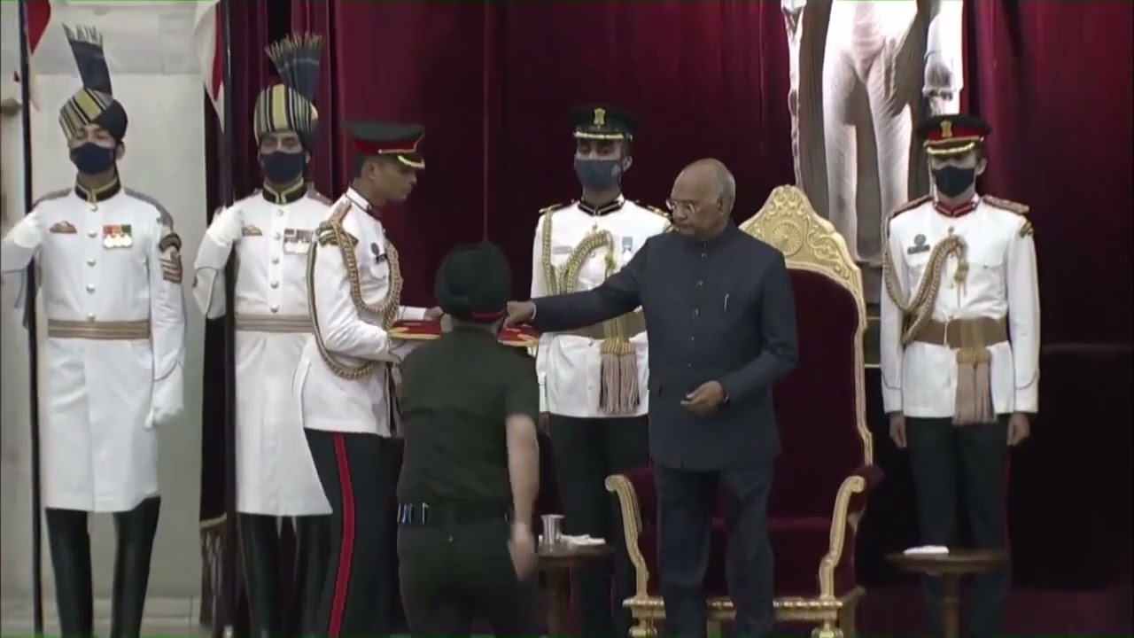 President Kovind presents Ati Vishisht Seva Medal to Brigadier Arvinder Singh, HQ CE (P) Himank