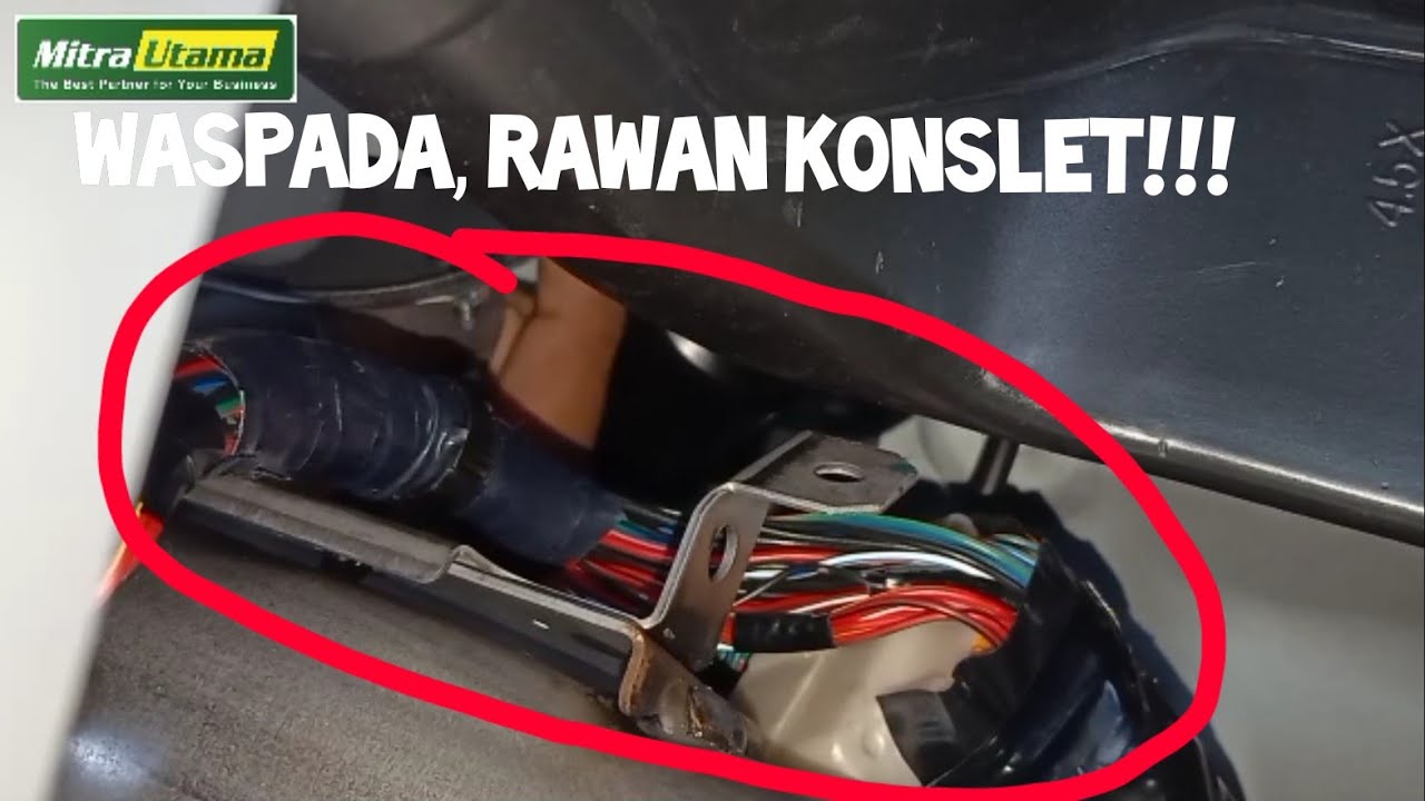 Tahap 3 | Rawan konslet, proses rubah posisi kabel kabin NMR 71