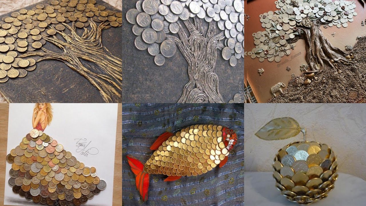Recycled penny crafts ideas||Amaizing penny art and crafts||coins art ideas||coin art gifts