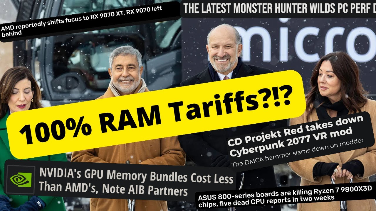 RX 9070 deprioritized? Nvidia VRAM costs Less? ASUS killing 9800X3D now? PC HW News!!!!!!!1!!!!!!!!1