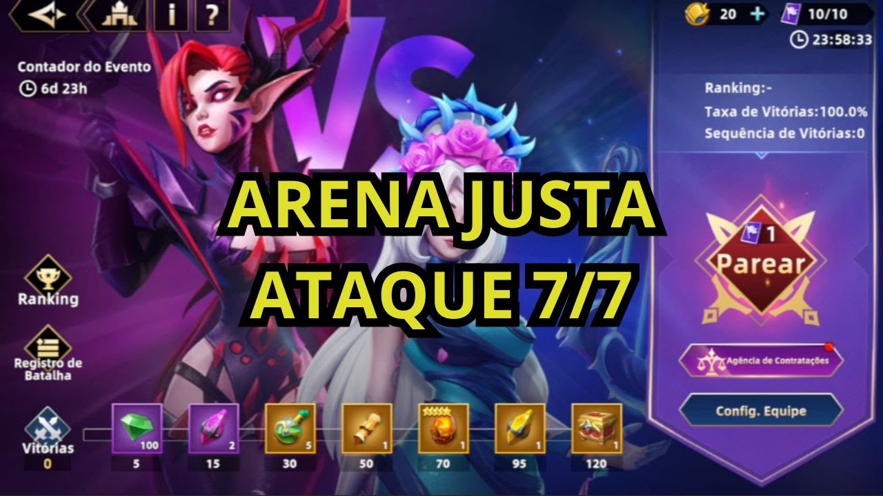 ARENA JUSTA ATAQUE 7/7 | Infinite Magicraid