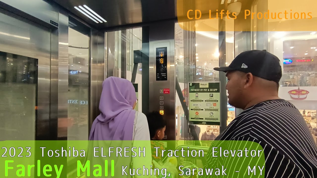[Busy] 2023 Toshiba ELFRESH Scenic Elevator at Farley Mall Kuching Sentral, Sarawak -MY.