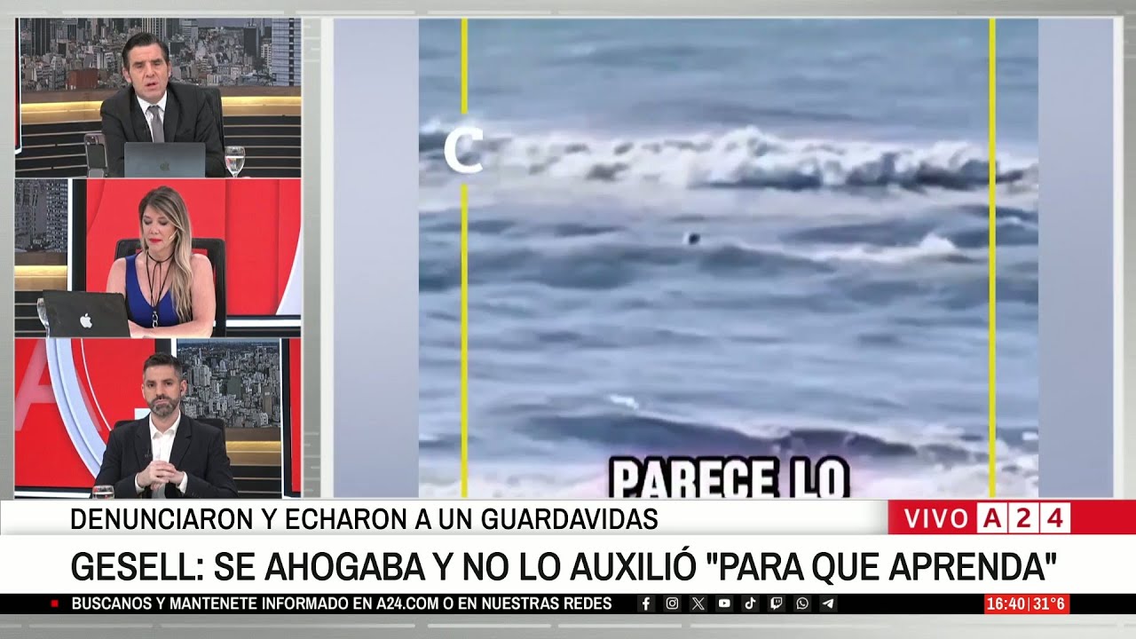 🔴 POLÉMICA CON GUARDAVIDA EN GESELL: SE AHOGABA Y NO LO AUXILIÓ “PARA QUE APRENDA”