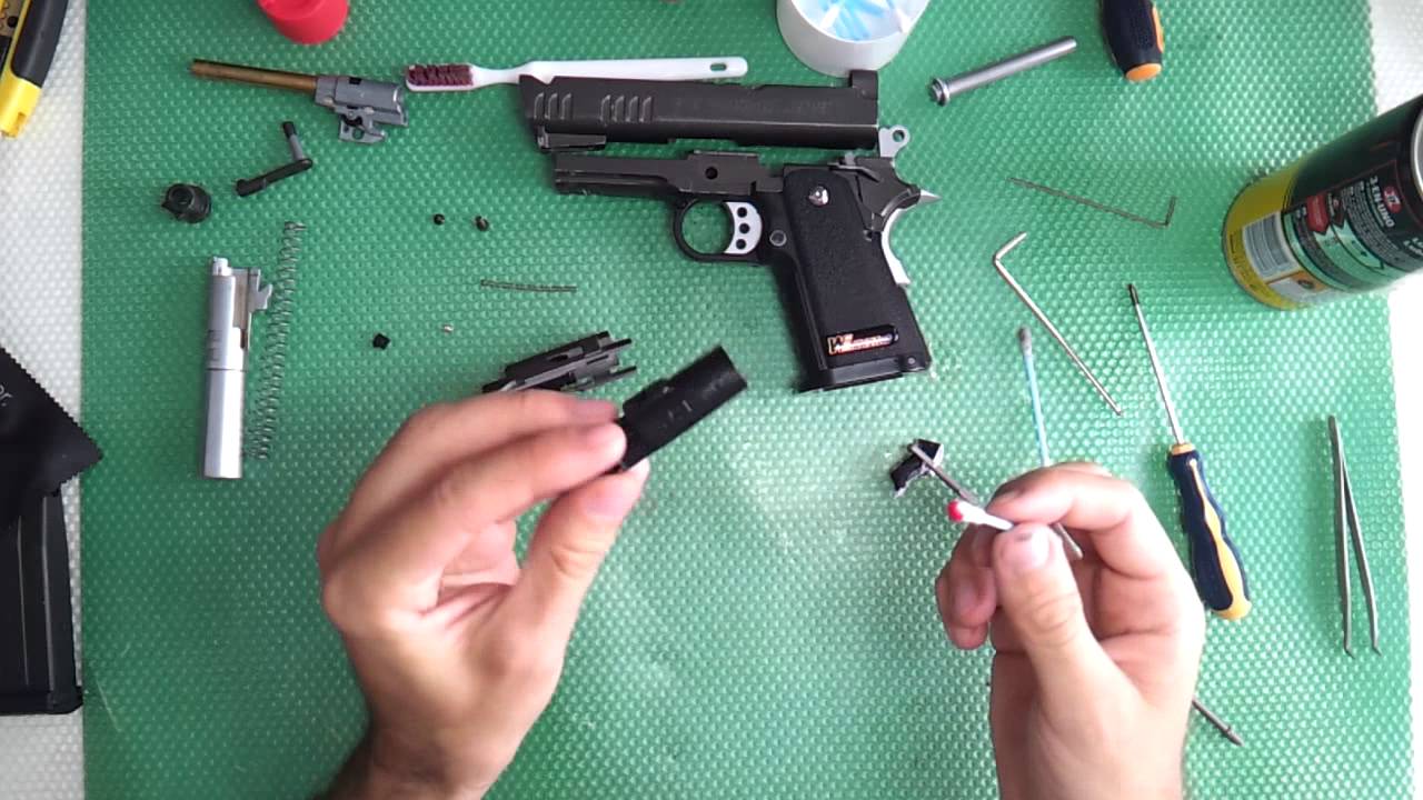 WE Baby Hi-Capa 3.8 Full Metal (Type A) - Mantenimiento basico