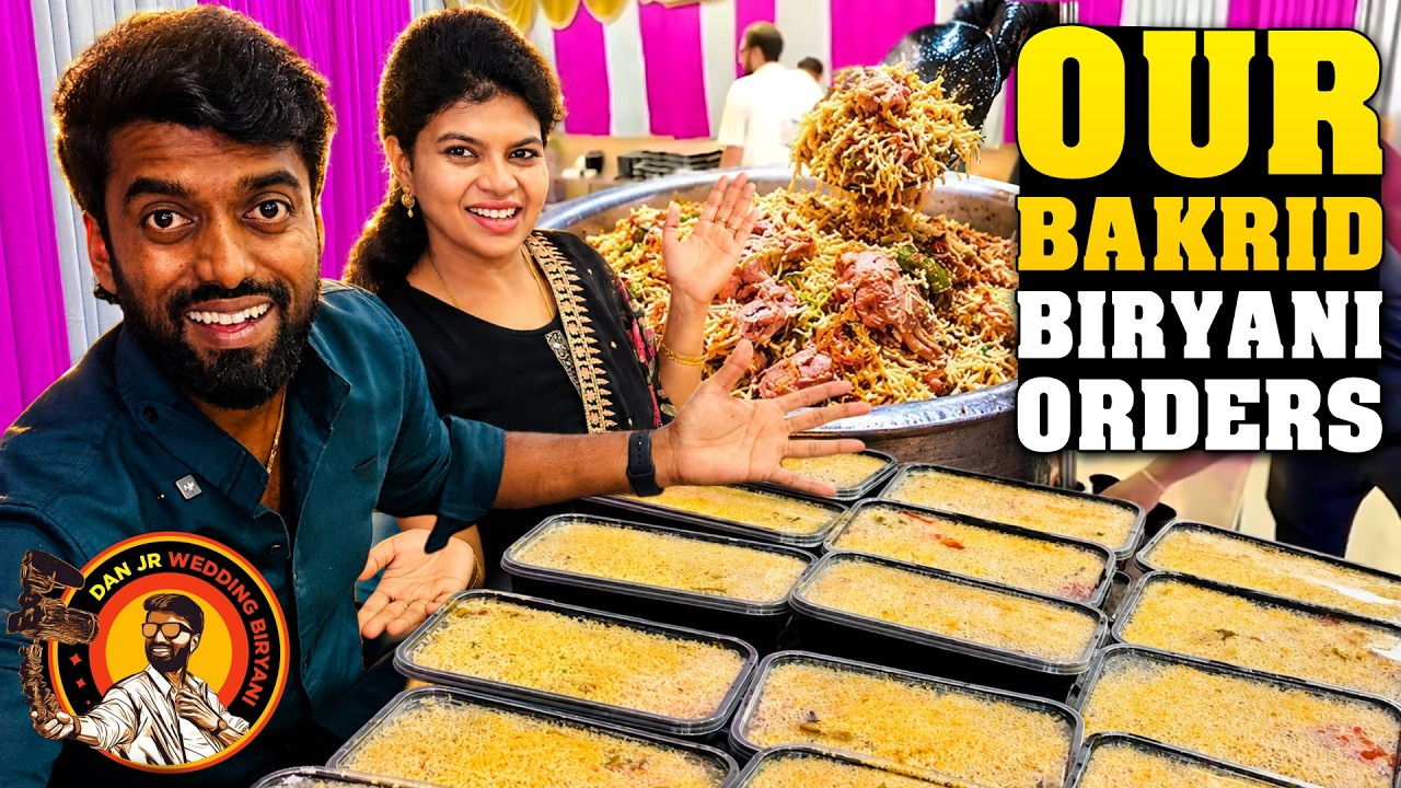 Revealing Our BAKRID BIRYANI orders 🔥 DAN JR WEDDING BIRYANI | DAN JR VLOGS