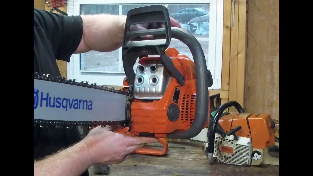 Husqvarna 440 Dual Port Rippa muffler mod comparison