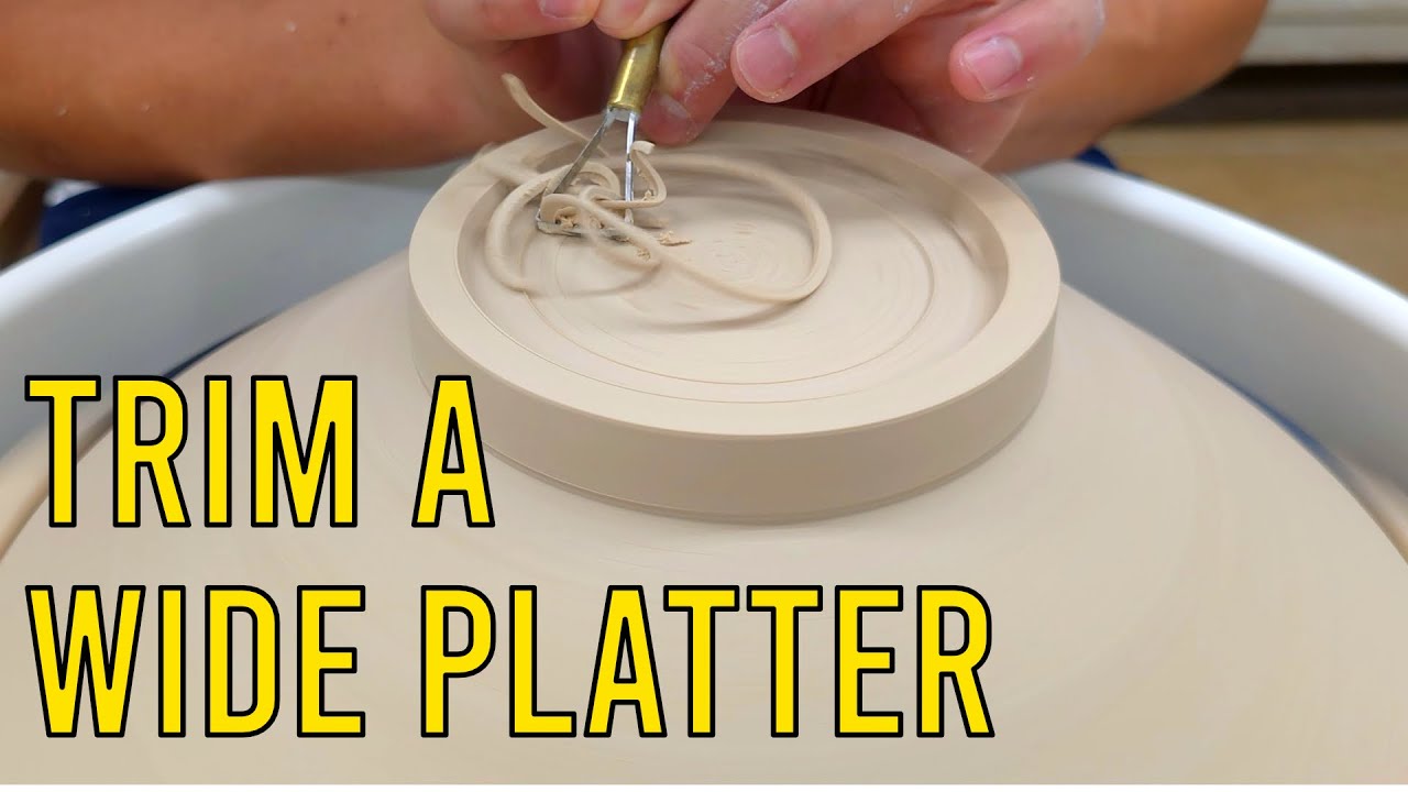 Trim a Large Wide Platter