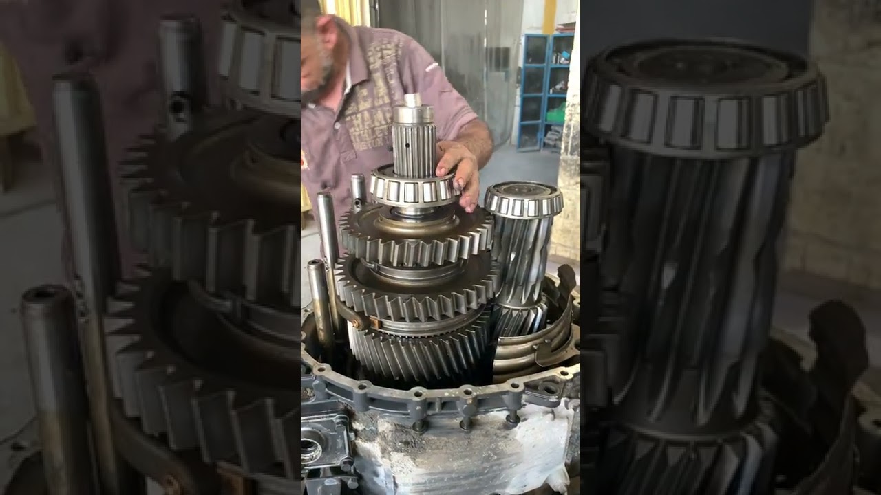 Scania G460 gearbox overhauling.