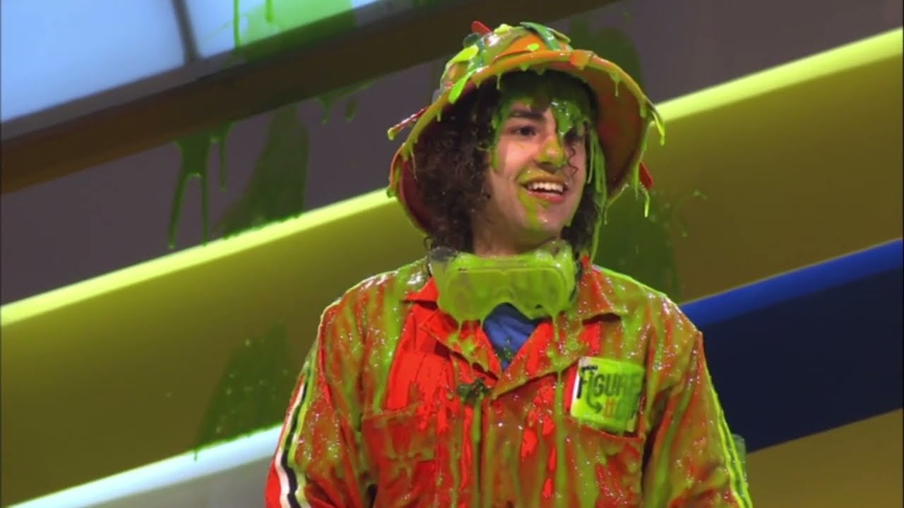 Ramy Gets Slimed For The Second Time on Figure It Out ( Nickelodeon )