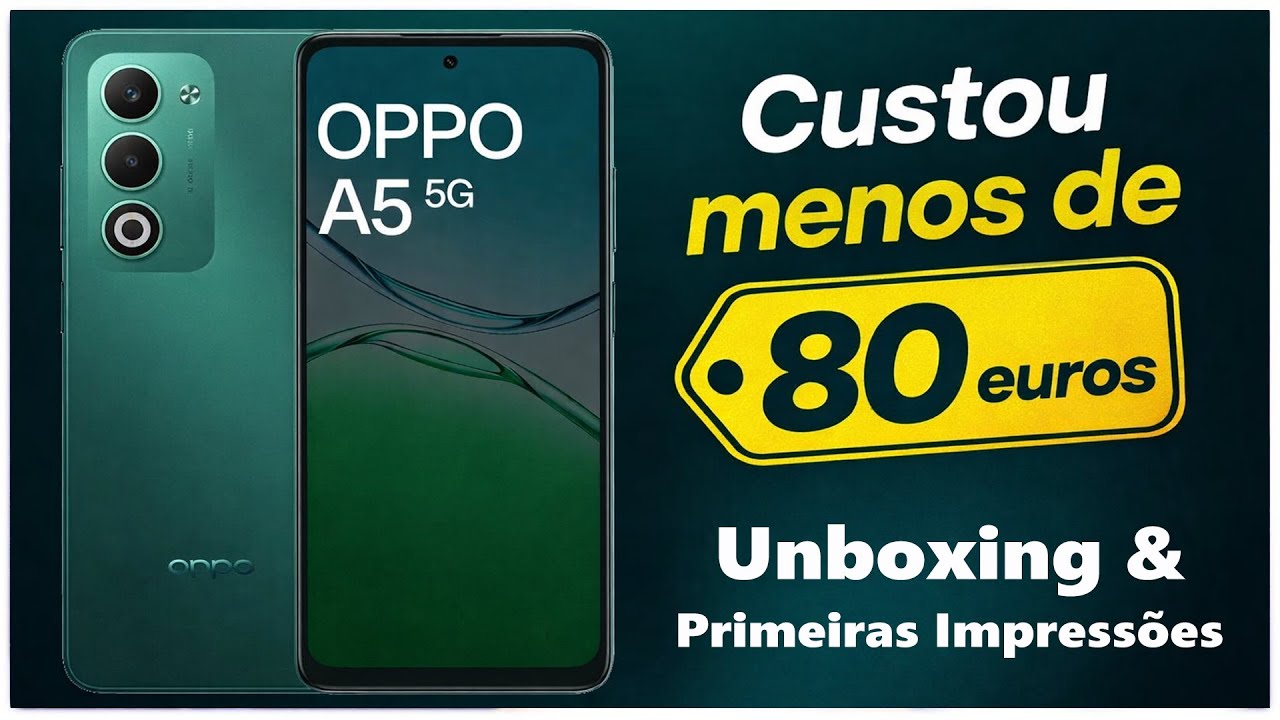 OPPO A5 5G | O Melhor Smartphone Barato com 5G? (Unboxing)