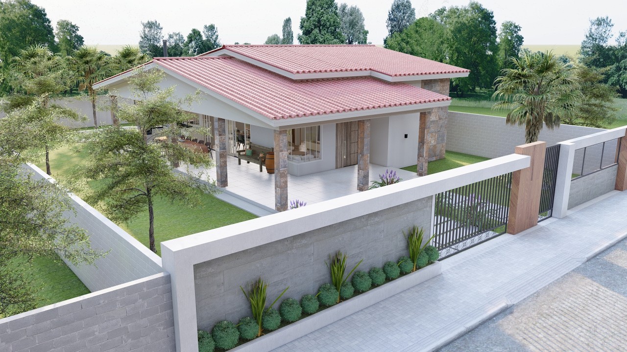 Casa térrea estilo de campo dois quartos | TERRENO 20x30m |
