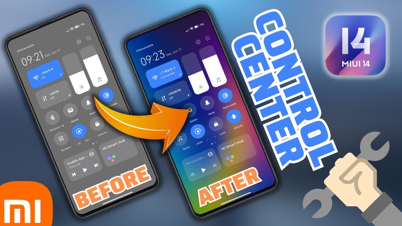 Remove Grey Color Control Center Miui 14 On Any Xiaomi Devices