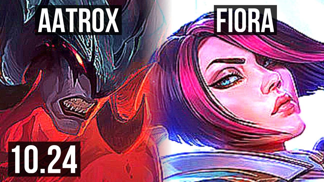 AATROX vs FIORA (TOP) | 1.6M mastery, 600+ games, 9/3/12, Dominating | KR Diamond | v10.24