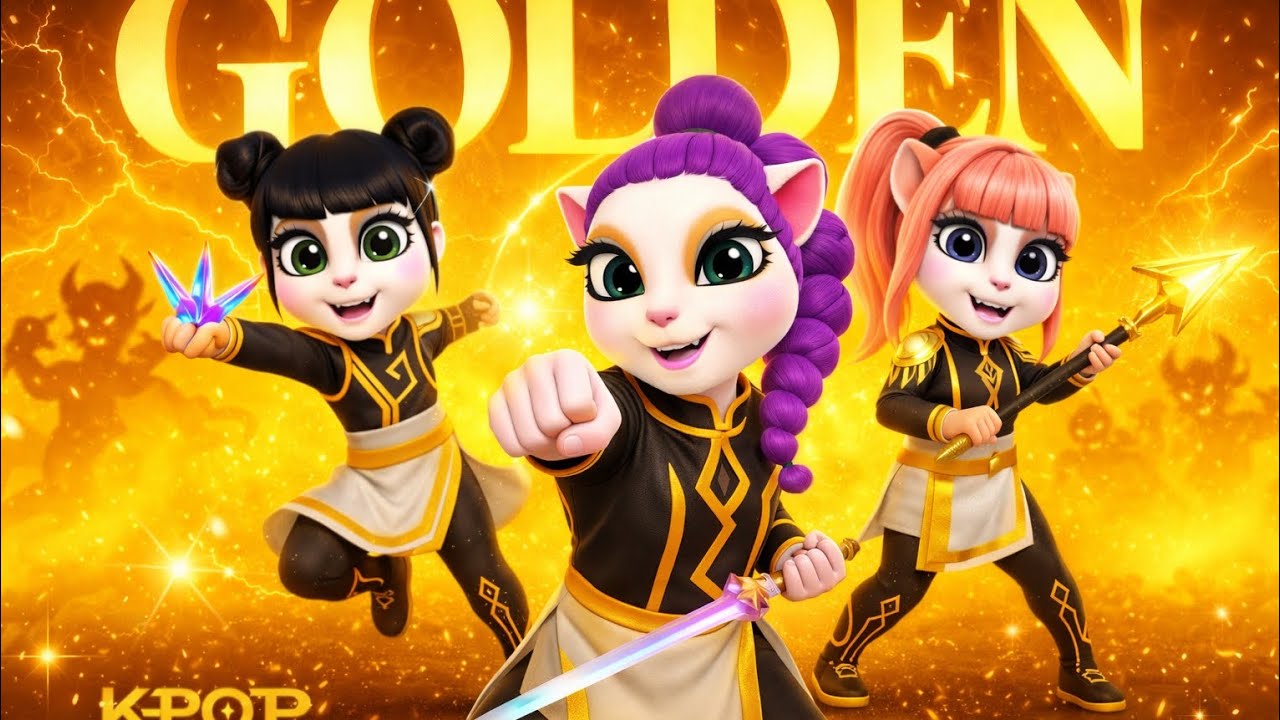 My Talking Angela 2 😱 GOLDEN K-POP Demon Hunters 3D!