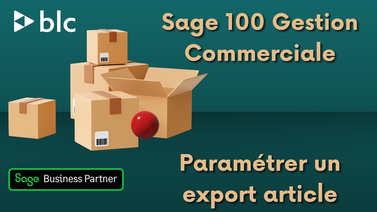 Comment exporter une liste d'articles depuis Sage 100 Gestion Commerciale ?