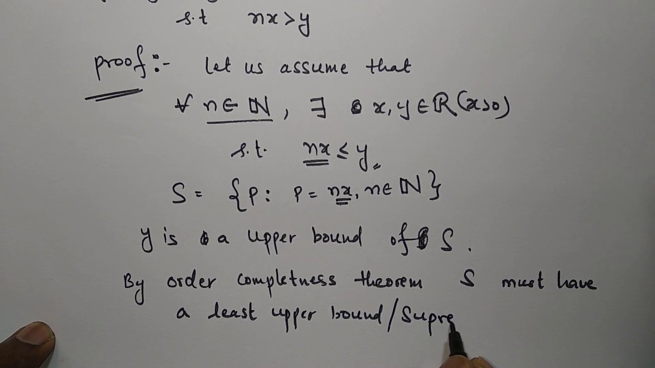 Archimedean Property of R| Archimedean principle | real analysis