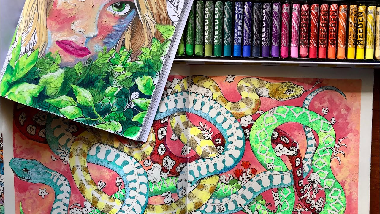 Coloring books and Oil Pastels? | Color and Chat